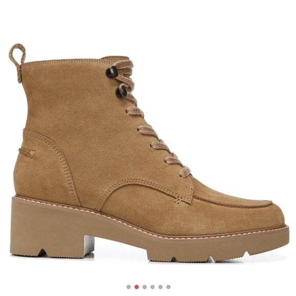 NWT Dara Golden Caramel Suede Ladies Boot - 6.5 - Picture 2 of 9